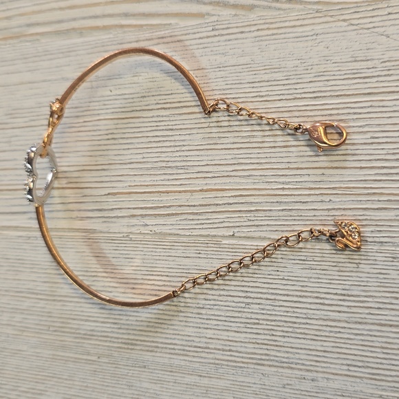 Swarovski Infinity Heart Rose Gold Bracelet - Picture 2 of 3